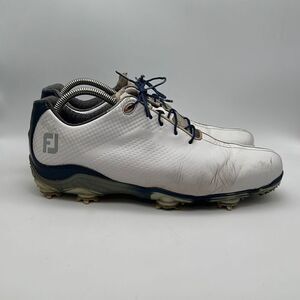 Footjoy Shoes Mens 10 DNA Cleats Golf‎ Sneakers 53437 White Leather Lace Up